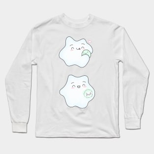 Amoeba hugs are often fatal. Biology Pun Fun Long Sleeve T-Shirt